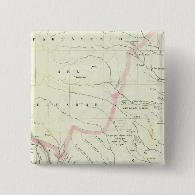 Asuay 2 Inch Square Button (Front)