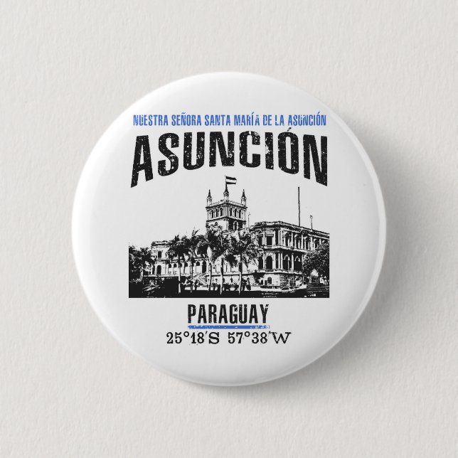 Asunción 2 Inch Round Button (Front)