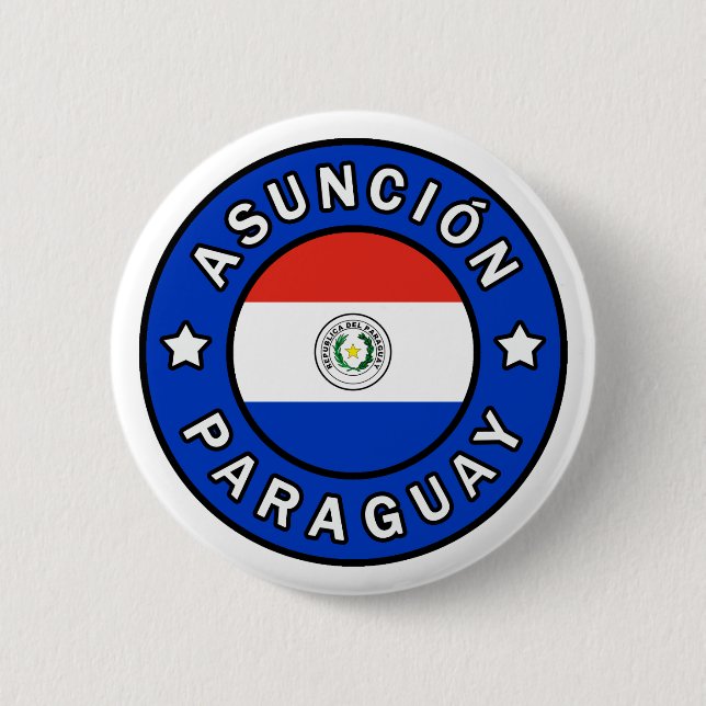Asunción Paraguay 2 Inch Round Button (Front)