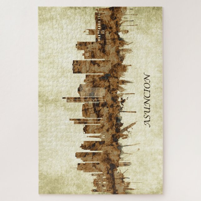 Asuncion Paraguay Cityscape Jigsaw Puzzle (Vertical)