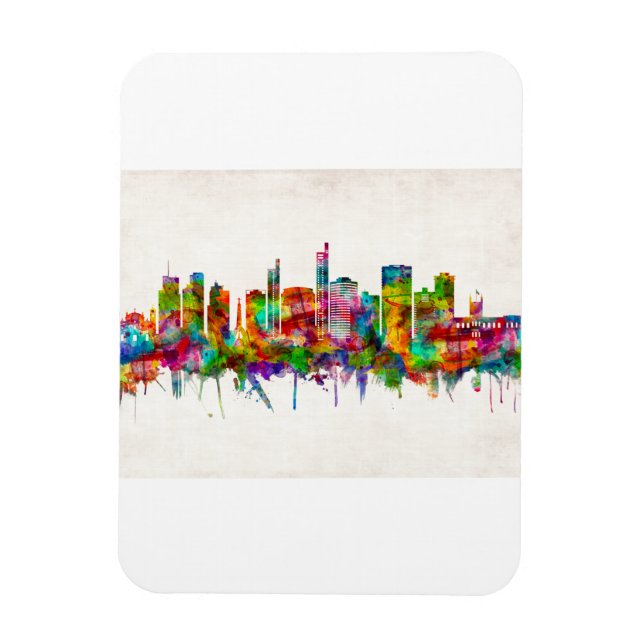 Asuncion Paraguay Skyline Magnet (Vertical)