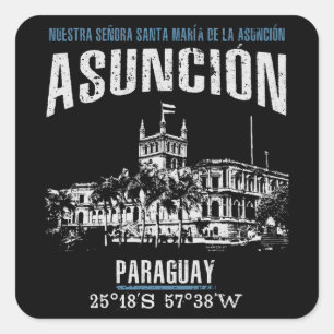 Asunción Square Sticker