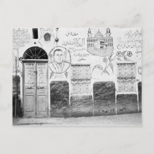 Aswan Egypt, Decorated House Postcard