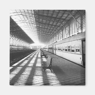 Aswan Egypt, Interior of Aswan Dam Train Station Magnet