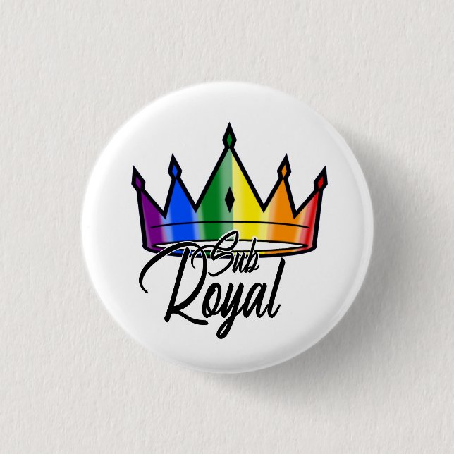 Asylum Fight Club Sub Royal Button (Front)