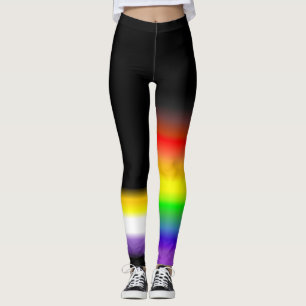 Asymmetric nonbinary gay rainbow pride flags #2 leggings
