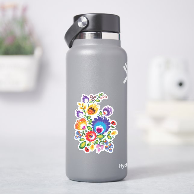Asymmetrical polish Folk Wycinanki  (HydroFlask)