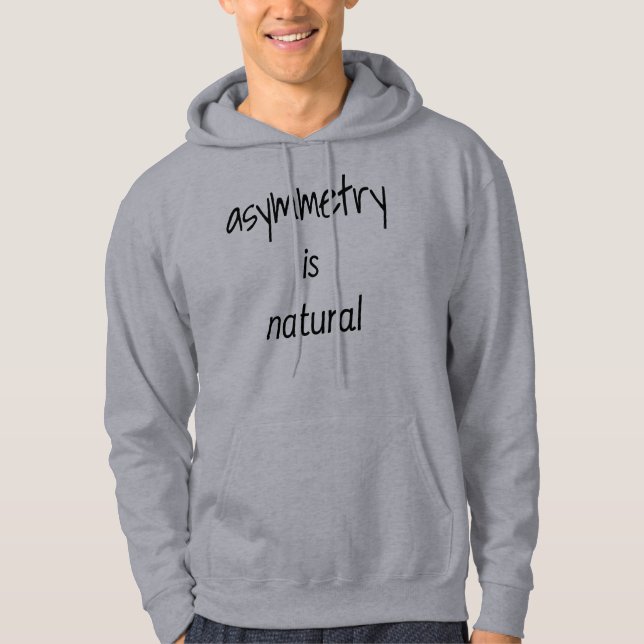 Asymmetry Is Natural Men's Basic Hoodie (Front)
