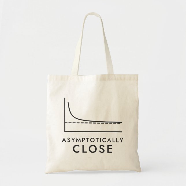 Asymptotically Close Calculus Graph Tote Bag (Front)