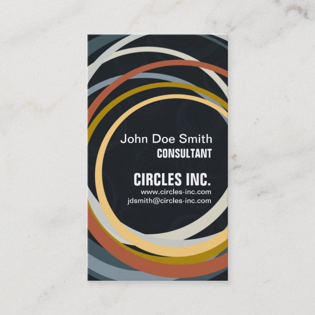 Asyncronous Circles Business Card (Front)
