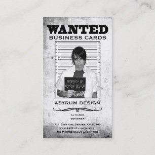 asyrum wanted poster business card