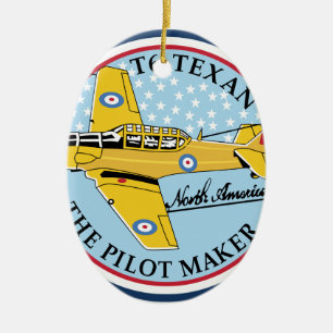 AT6 Texan Abzeichen, North American T6 Texan Abzei Ceramic Ornament