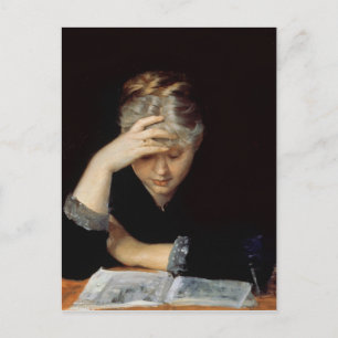 At a Book Postcard