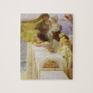 At Aphrodite's Cradle by Sir Lawrence Alma Tadema Jigsaw Puzzle
