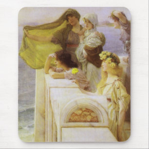 At Aphrodite's Cradle by Sir Lawrence Alma Tadema Mouse Pad
