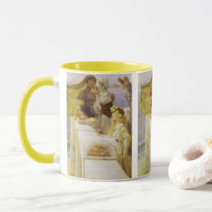 At Aphrodite's Cradle by Sir Lawrence Alma Tadema Mug