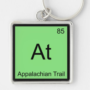 At - Appalachian Trail Chemistry Element Symbol T Keychain