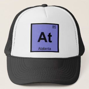 At - Atalanta Greek Chemistry Periodic Table Trucker Hat