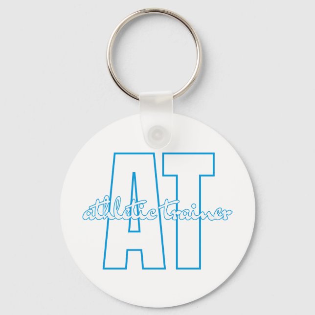 AT Athletic Trainer Blue Keychain (Front)