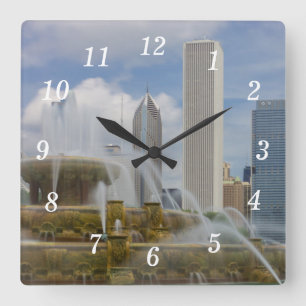 At Buckingham Fountain Wall Clock
