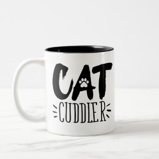 at Cuddler Happy Cuddler Aesthetic Cat Pictures  Two-Tone Coffee Mug