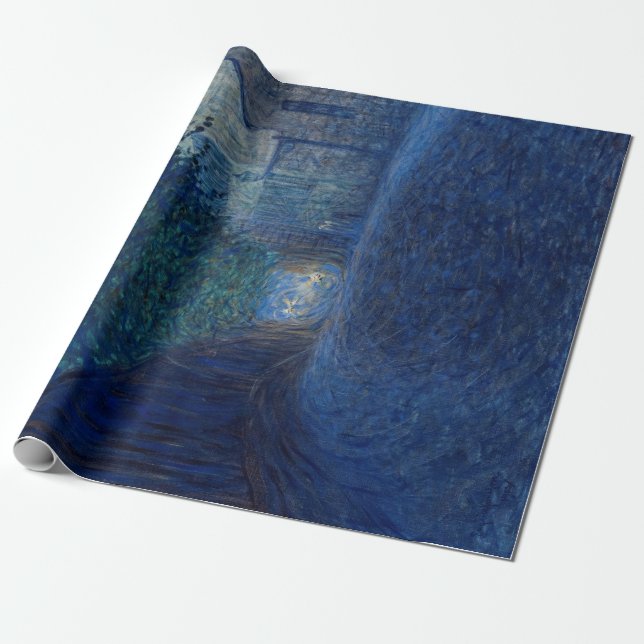 At Dusk (by Eugène Jansson) Wrapping Paper (Unrolled)