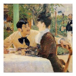 At Father Lathuille's Edouard Manet Poster