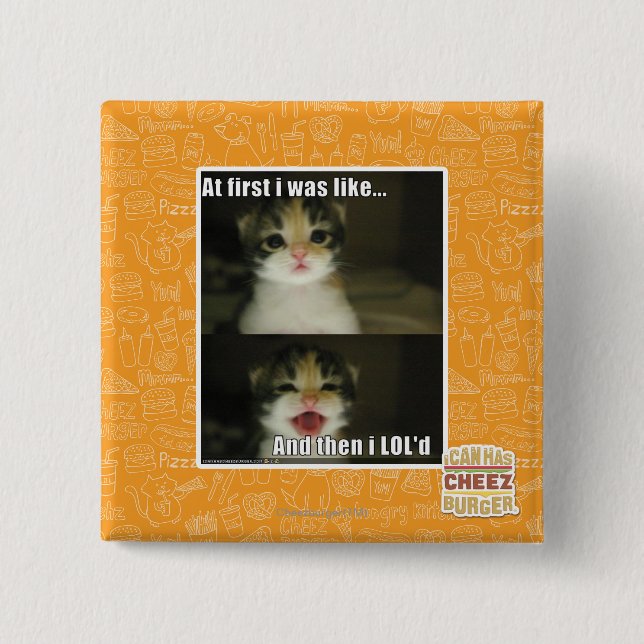 At first I was like 2 Inch Square Button (Front)