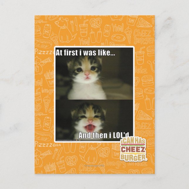 At first I was like Postcard (Front)