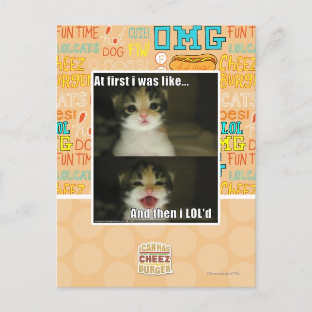 At first I was like Postcard (Front)