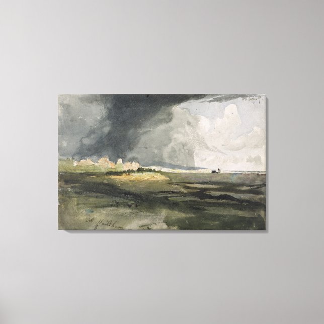 At Hailsham, Sussex: A Storm Approaching, 1821 (w/ Canvas Print (Front)
