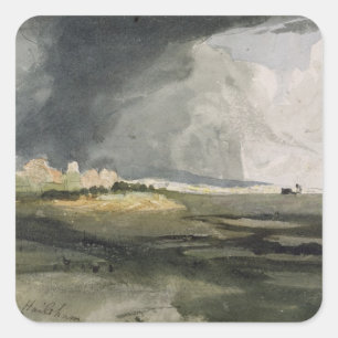 At Hailsham, Sussex: A Storm Approaching, 1821 (w/ Square Sticker