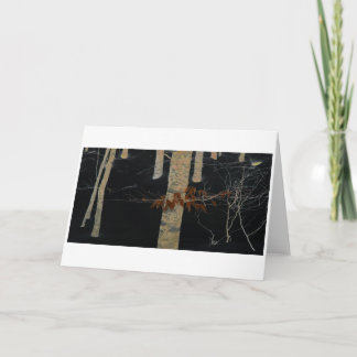 "At Heaven Hill" Digitally Altered Trees in Snow Card