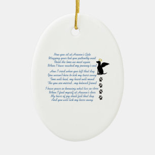 AT HEAVENS GATE CERAMIC ORNAMENT