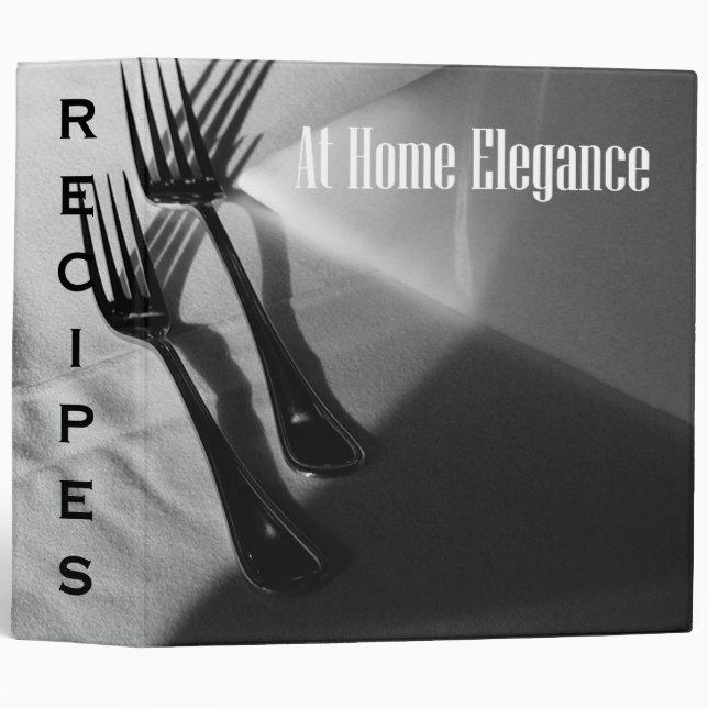 At Home Elegance Recipe Binder (Front/Spine)