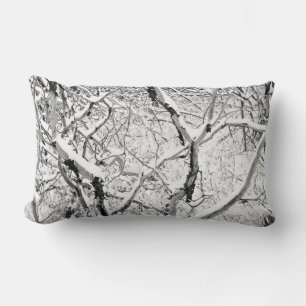 at home in snow lumbar pillow