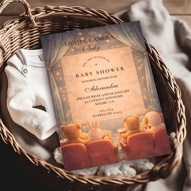 At Home Movie Night Baby Shower Invitation (Creator Uploaded)