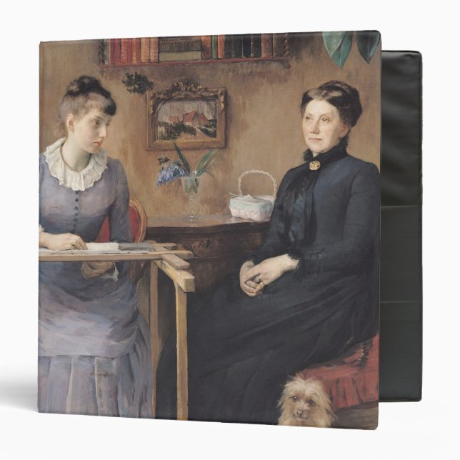 At Home or Intimacy, 1885 Binder (Front/Inside)