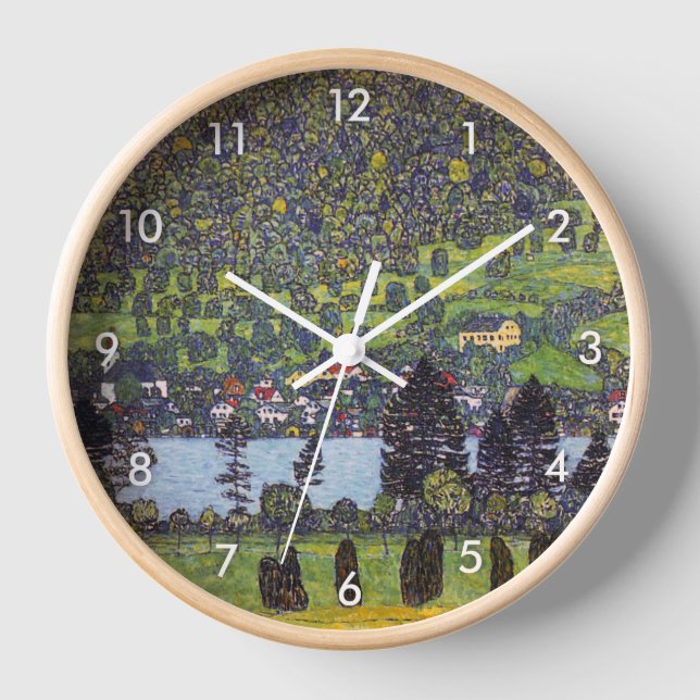 At Lake Atter, Gustav Klimt Clock (Front)