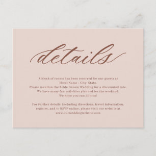 At Last Editable Colour Wedding Enclosure Card