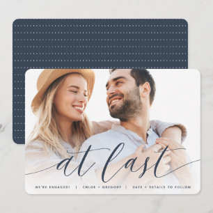 At Last   Full Photo Engagement Announcement