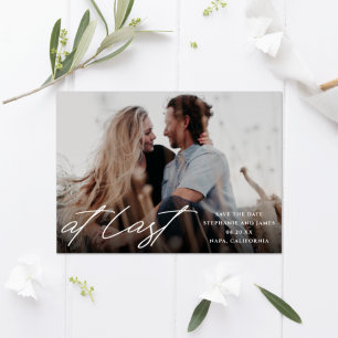 At Last Photo Save The Date