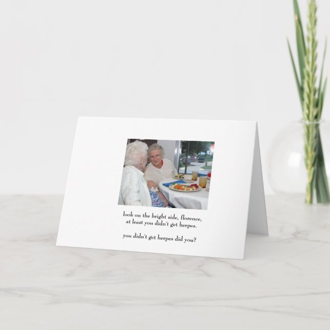 at least you didn't get herpes card (Front)