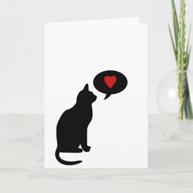 At least your cat loves you holiday card (Front)