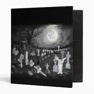 At night on the cemetery - Angel with Devil Binder