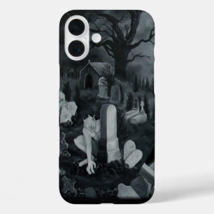 At night on the cemetery - Devil iPhone 16 Plus Case