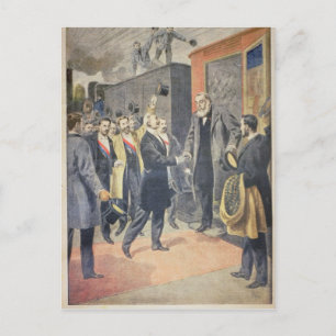 At Paris: the Arrival of President Kruger Postcard