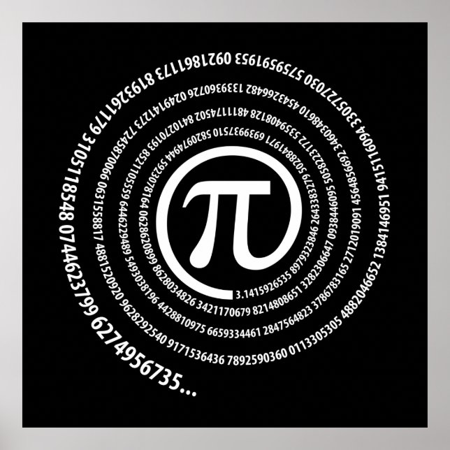 At Pi Sign, Spiral Version Poster (Front)
