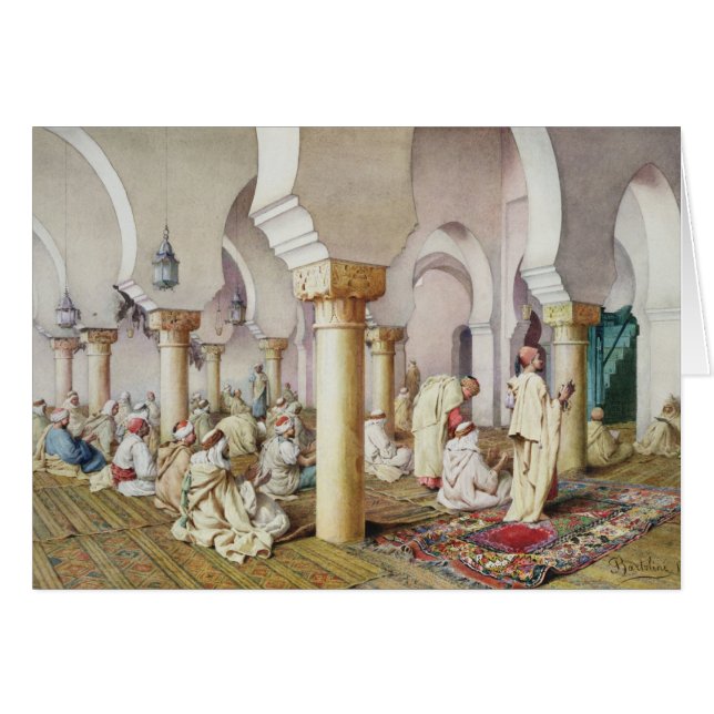At Prayer in the Mosque, 1884 (Front Horizontal)