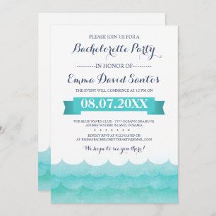At Sea Bachelorette Party Invitation